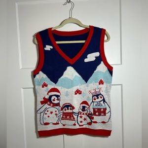 Holiday sweater vest, men’s small/women’s medium-large